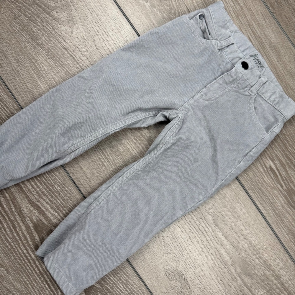 Jacadi Kids Pants Corduroy Slim Fit Gray 24M 88cm